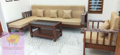 Teak wood  corner sofa