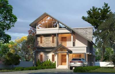 Two Storeyed Residence at Karimannoor, Thodupuzha 
#architecturedesigns #HouseConstruction #thodupuzha #InteriorDesigner #3d #builder # Buildscape #best builder