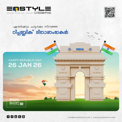 റിപ്പബ്ലിക് ദിനാശംസകൾ 🇮🇳

𝗛𝗔𝗣𝗣𝗬 𝗥𝗘𝗣𝗨𝗕𝗟𝗜𝗖 𝗗𝗔𝗬 𝟮𝟬𝟮𝟲
















EnStyle Doors🚪

#enstyledoors #pavaratty #thrissur #kerala 

#happyrepublicday #republicday2026 #republicday #happy #republic #day #india #indian #proud #salute