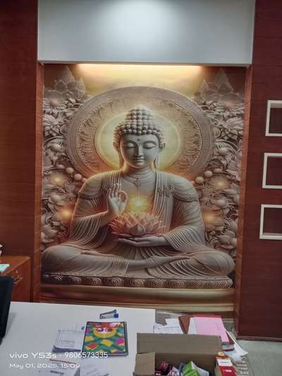 A. R WALL DECOR Indore 3D customise wallpaper wooden flooring vinyl flooring customised Zebra blind roller blind artificial grass