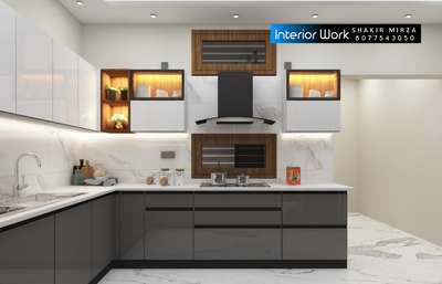 #ModularKitchen #LargeKitchen #LShapeKitchen #KitchenCabinet #WoodenKitchen #KitchenRenovation