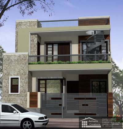 #small front elevation
#25' front
#ashiana creations
#for more details please follow@ ashianacreations.com