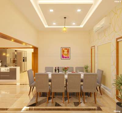 dining & living 3d design