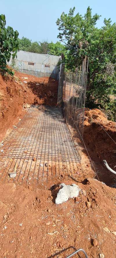 Retaining wall work.