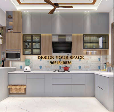 Kichen design for new site DM #designyourspace or contact #9654640836 
 #InteriorDesigner  #KitchenIdeas  #KitchenInterior  #Architectural&Interior  #modularkitchen   #WardrobeDesigns