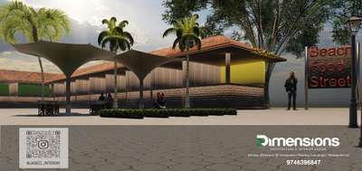 Proposed Beach food street Kannur 
 #Designs  #3Ddesigner  #3D_ELEVATION #exteriorlouvers