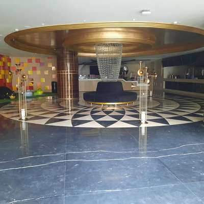 this is CNC cut base marble flooring