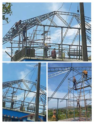 On going truss work at Vagamon