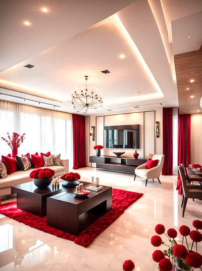 red and white combo like a pro.dining hall in home home. home house. house. #homedesign #homedecor #interiordesign #interiors #interior #homedecoration #home #homesweethome #interiordesigner #homestyle #decor #interiordecor #interiorstyling #homeinspiration #homeinterior #decoration #homeinspo #livingroom #furniture #architecture #homestyling #design #instahome #kitchendesign #furnituredesign #interiordecorating #interiorinspiration #homerenovation #interiorinspo #housedesign.