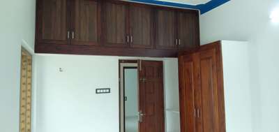 wooden loft door with polish  #