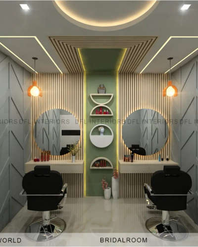 #beautyparlour  #bridalbedroom  #beautyparlourinteriordesign  #beauty