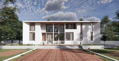 Residence @ nadapuram 
 #ContemporaryHouse  #modernhouse  #minimalist  #3delevation🏠