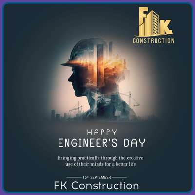 A heartfelt salute goes out to all the engineers who dedicate themselves to the task of building and constructing our nation with an unwavering commitment to safety and quality. Your dedication and contributions are indeed worthy of appreciation. Happy Engineer's Day! FK Construction
.
.
.
.
.
.
.
#construction #constructionlife 
#fkconstructionindia #fk_construction_ #agrwalco #fkconstructionteam #govermentcivilcontrector #sagegoldenspring #SAGEBhopal #agrawalconstructioncompany #fkconstruction #AGRAWALGROUP