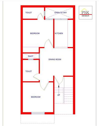 Plot size :- 20ft x 40 ft 
Design by :- PSK DESIGN
#FloorPlans #residenceproject #autocad #2DPlans