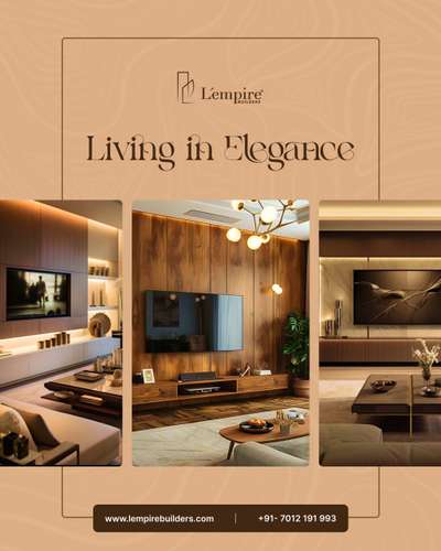 Transform your living space into a masterpiece of elegance. ✨ Experience the perfect blend of style and comfort with L Empire Builders.

#InteriorDesigner