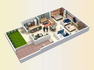 Floor plan in 3d view