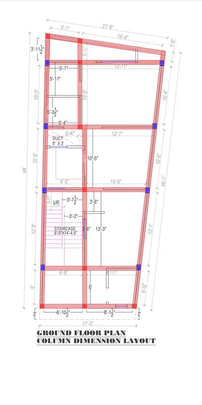 2.5 floor bana he 17x22 labour rate 170sqft