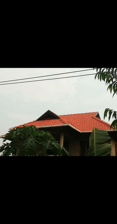 roofing work completed clay roofing tiles