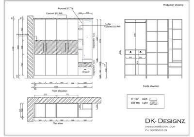 #production drawings #InteriorDesigner  #WardrobeIdeas