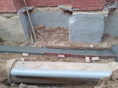 water proofing  work under basment at NCHMCT noida