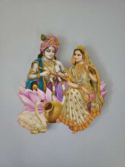 Radha krishna ji wall decor and temple prayer room arts