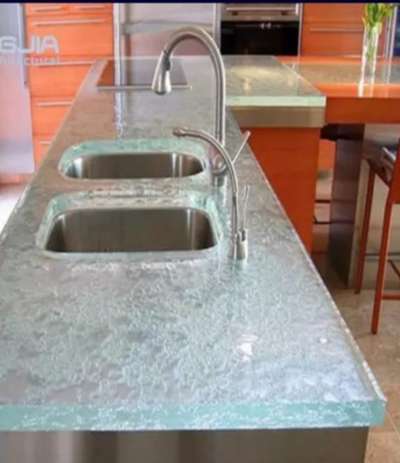 Tempered glass countertop