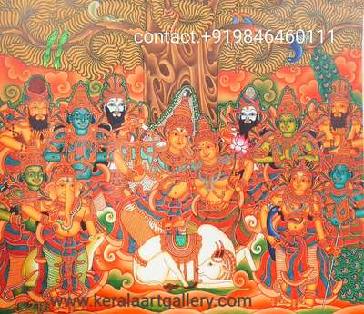 Kerala Art Gallery...New Mural Painting.. more details watts up
 https://wa.me/919846460111
 #muralpainting  #keralatraditionalmural 
 #AcrylicPainting  #mural  #muralpaintingoncanvas