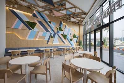 at restaurant Cafe designs interior design work  #cafedesign