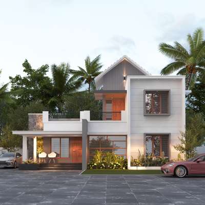 exterior design 
3BHK 
modern contemporary design