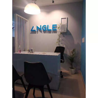 completed commercial Interior
for team Angle individual tuition center
#reception area #commercialinterior #educationcenter  #calicut