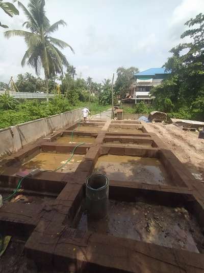 Curing of plinth beam #plinthbeam #watersupply #plinth_beam #Residentialprojects #houseplan #thripunithura #curing