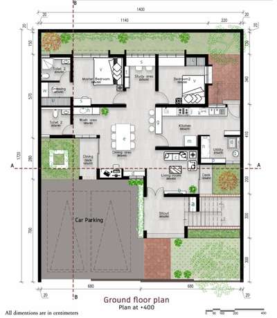 villa design 
2d planning