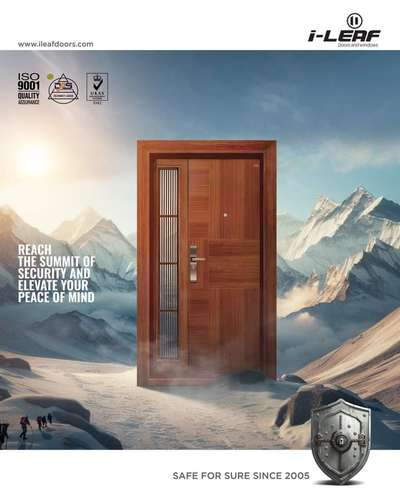 Your sanctuary should be as impregnable as the highest peaks!

With i-Leaf doors, you don't just close a door; you seal out the world's chaos, leaving a tranquil abode within. Elevate your home's defense to match the fortitude of mountains.

Trust in our legacy of robust quality since 2005. i-Leaf – where peace of mind meets the pinnacle of security. 


#iLeafDoors #HomeSafety #PeaceOfMind #iLeafDoors #iLeafProducts