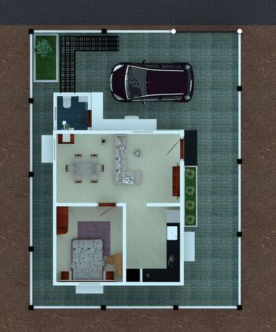 *3d floor plan *
#800sqft