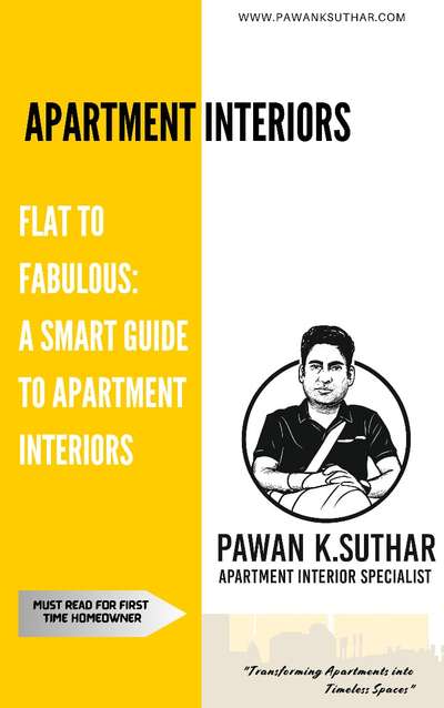 📢 COMING SOON!
📘 Flat to Fabulous: A Smart Guide to Apartment Interiors
By Pawan K. Suthar – Apartment Interior Specialist

Your dream apartment deserves more than just furniture—it deserves a transformation! ✨
This upcoming eBook is packed with expert tips, real project images, and smart solutions to turn your flat into a fabulous space.

🛋️ Practical Ideas
🏡 Real Makeovers
🎯 Designed for First-Time Homeowners

📸 Cover reveal done ✅
Now, the final countdown begins…

🔥 Stay tuned for the launch!
#FlatToFabulous #ComingSoon #PawanKSuthar #ApartmentInteriors #HomeDesignGuide #KumbhInteriors #InteriorTips
#apartmentinteriorsoecialist