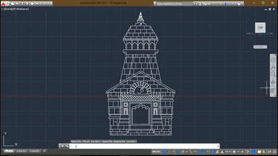 Kedarnath Temple #caddrafting #2dDesign