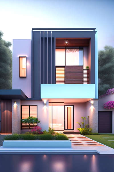 Client want simple modern with some classical pattern from front side of the house. They want open balcony with some vertical louvers.
Nature Architect team create this house elevation according to client budget and choice. 
#30feetfront  #ElevationDesign  #frontElevation  #houseelevation  #modernclassicdesign  #architecturedesigns  #naturearchict