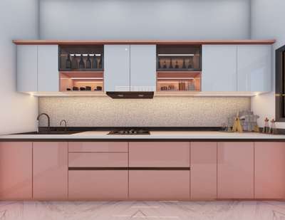 MODULAR KITCHEN 
(8'-3"X12'6")
 #KitchenInterior #ModularKitchen #laminates #flasesilling #360°panorama