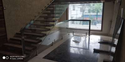 #GlassHandRailStaircase  #pargoladesign  #wood+ss+glass