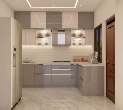 Mini L Shaped Modular Kitchen in Noida - Build Craft Associates 
#Modularkitchen #Lshapedkitchen