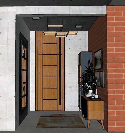 Sris apartment: Entrance foyer design
