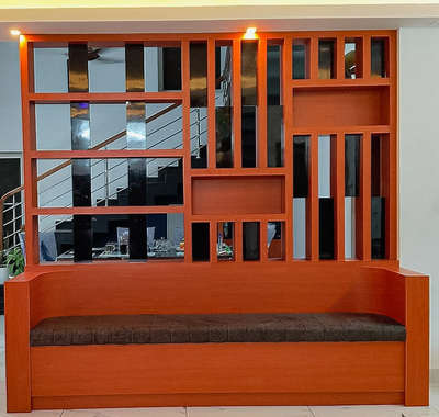 work completed ✨@ Kunnamthanam. thiruvalla 
living & dining room partition 
 #partitiondesign  #livingroompartition  #diningroompartition  #partition  #tvunits