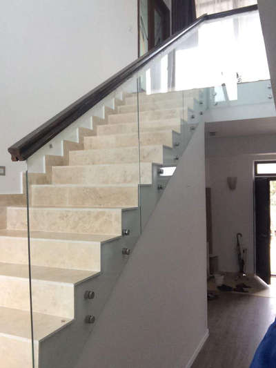 glass railing work