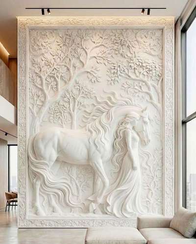 MAKRANA white marble carving penal    #HomeDecor