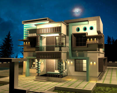 #HouseDesigns  #Palakkad #revitarchitecture #Photoshop #keralastyle #3D_ELEVATION