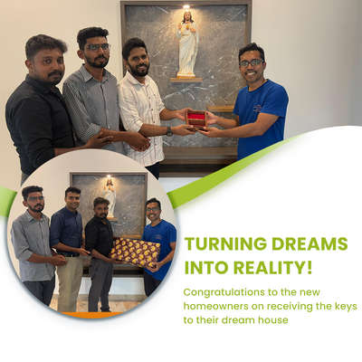 Celebrating the joy of handing over a dream home to its proud owners! With every project, we are committed to turning visions into reality. Here's to a new chapter filled with comfort, warmth, and happiness. Thank you for trusting us with your dream. 

 #KeyHandover #DreamHomeDelivered #HomeConstruction #TurnkeyConstruction #QualityHomes #HomeJourney #KeralaHomes #HomeBuilders #ModernHomes #CraftedWithCare #HomeSweetHome #ProjectCompletion #BuildingDreams #HappyHomeowners #HomeDesign #BuildersOfKerala #ClientSatisfaction #YourDreamOurPassion #KeralaArchitecture #HomeHandedOver
#viya #viyaconstructions  #viyabuilders  #kochi #kottayam #Thrissur