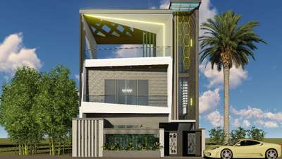 Elevation design for our prestigious client- Mr. Kapil Madaan 
 #ElevationHome #ElevationDesign #3D_ELEVATION #Architect #architecturedesigns #Architectural&Interior #architecturedaily #first #jaipurdiaries #modernhome #client #HouseConstruction #professionals #HouseIdeas #elevationideas #exterior_Work #exteriors
