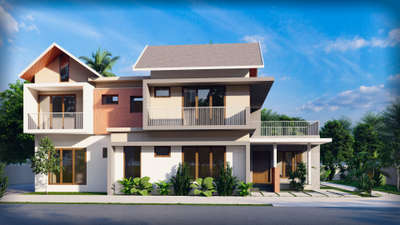 4 BHK home 😍
 #home  #plan  #HouseDesigns  #4BHKPlans  #GlassDoors   #Malappuram  #KeralaStyleHouse