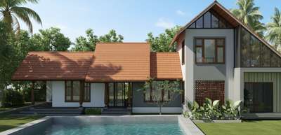 Bhoomi, meaning Earth, embodies rootedness, stability, and nurture. This residence reflects the essence of traditional Indian homes, where architecture grows out of the land and lives in harmony with nature.

At the threshold, a serene pond welcomes the visitor — not just as a waterbody, but as a symbol of calmness and continuity. From here, the home unfolds into a central courtyard, the heart of the residence, connecting spaces and allowing natural light and ventilation to flow freely. The living room opens warmly, carrying forward the spirit of togetherness, while the pooja room offers a quiet corner for devotion.

The pond, positioned in the south, connects visually and emotionally with the courtyard, creating a dialogue between water, light, and built space. Just as Bhoomi nurtures life, this home was designed to nurture its inhabitants — grounding them in tradition while offering comfort in modern living.
 #TraditionalHouse  #modernwardrobes  #ventilation  #waterbody  #RoofingIdea