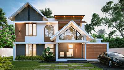 Kerala modern home  #TraditionalHouse  #ElevationHome  #modernhome  #3D_ELEVATION  #civil_engineers_concept